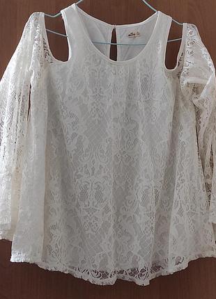 Мереживна блуза hollister