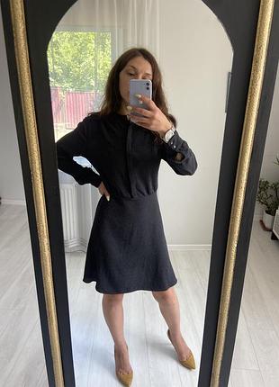 Сукня міді h&m в горошок м/л