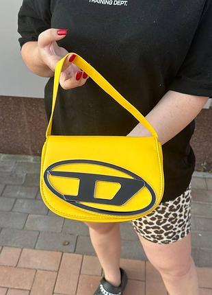 Жіноча сумка diesel/ нова жіноча сумочка дізель жовта2 фото