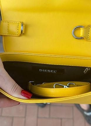 Жіноча сумка diesel/ нова жіноча сумочка дізель жовта4 фото