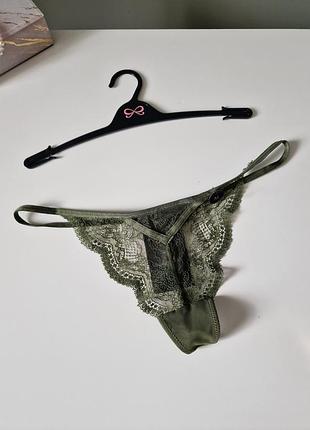 Трусики стринги хаки hunkemoller mандрит 10 38 40