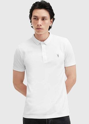 Футболка поло мужская allsaints белая