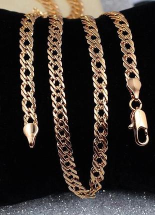 Ланцюг xuping jewelry ромб 50 см 5 мм золотистий love-shopping