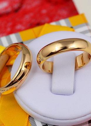 Обручка xuping jewelry класика 5 мм р 16 золотиста love-shopping
