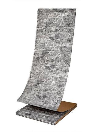 R061-2-20 панель стеновая в рулоне 3d 700х19600х2мм мрамор чёрный love-shopping