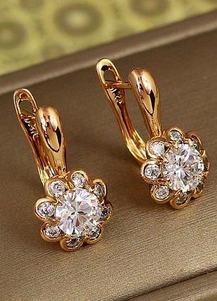 Серьги xuping jewelry спирея 1,9 см золотистые love-shopping