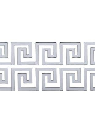 Зеркальный декор акриловый самоклеющийся серебро,10шт love-shopping