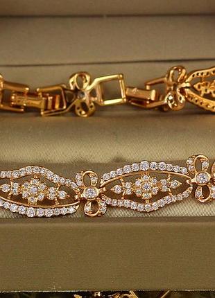 Браслет xuping jewelry забвенье 17 см золотистый love-shopping