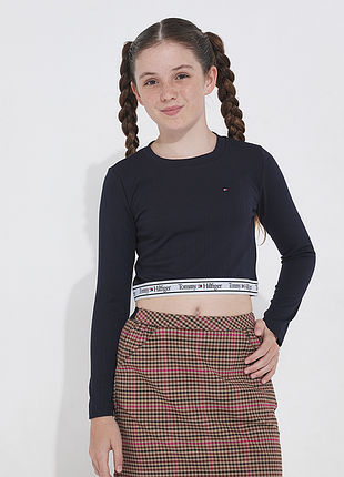 Дитячий короткий лонгслів tommy hilfiger / 116 см