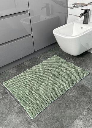 Dariana килимок для ванної кімнати з вирізом ананас, нефрит 55x80 см