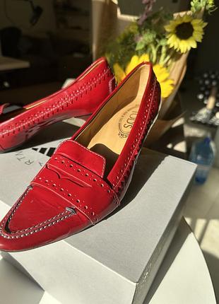 Tod’s черевики червоні на каблуці