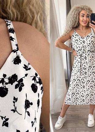 Сарафан платье платье летнее платье сарафанчик легкий сарафан много цветов платье под пояс