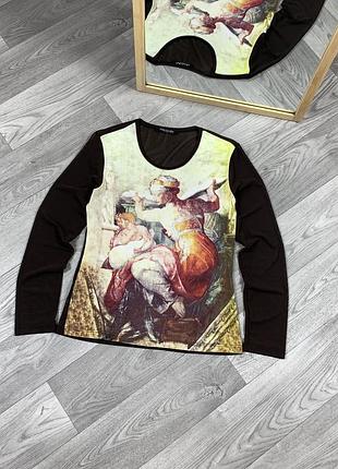 Vintage betty barclay женская кофта лонгслив блузка бетти барклей в стиле y2k оригинал