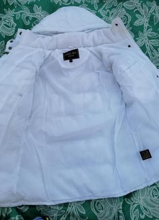 ❤️об'ємна дута нова куртка білий пуховик зима🔥 пухова куртка з капюшоном зимовий пуфер екопух😱5 фото