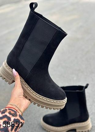 Челси натуральная замша