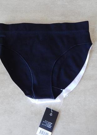 Набор 3 шт, трусики женские слипы бесшовные в рубчик полиамид, esmara нимечки