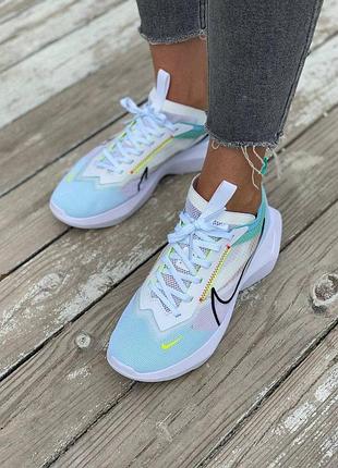 Кроссовки женские white blue boys nike vista lite белоснежные голубые лето4 фото