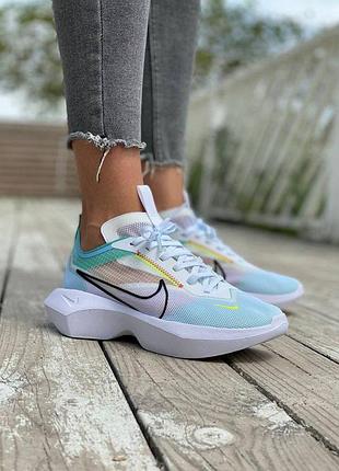 Кроссовки женские white blue boys nike vista lite белоснежные голубые лето5 фото