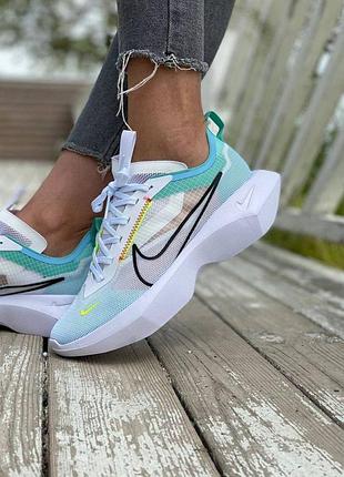 Кросівки жіночі white blue nike vista lite білі блакитні літо
