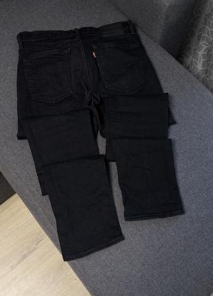 3 джинси брюки чорні levi’s 510 32/34
