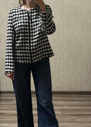 Піджак в принті гусяча лапка, бренд gerry weber