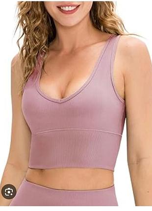 Спортивный топ розовый