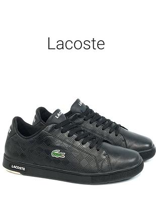 Шкіряні кросівки lacoste оригінал