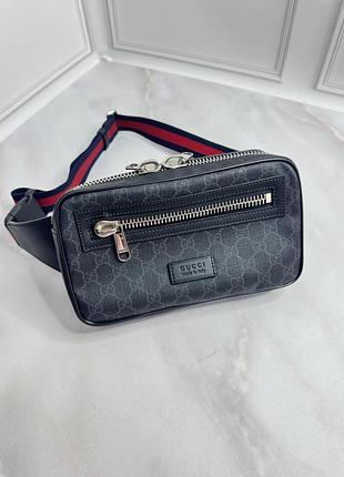 Сумка поясна чоловіча gucci
