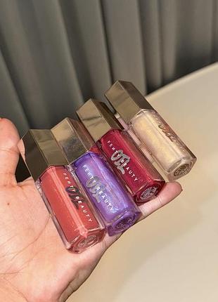Новинка! блиск масло для губ від fenty beauty by rianna, відтінок miss jellyfish (9 ml)