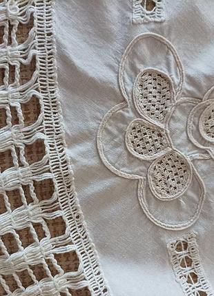 Круглая скатерть д-170 ришелье винтаж