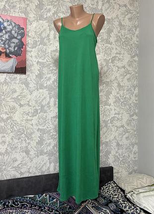 Сукня сарафан зелений довгий жіночий