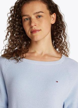 Брендовий джемпер голубого кольору розмір l 100% cotton
