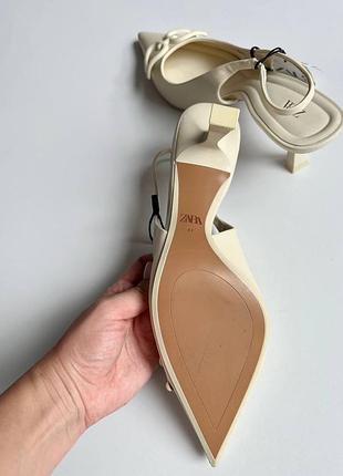 Туфлі молочного кольору zara7 фото
