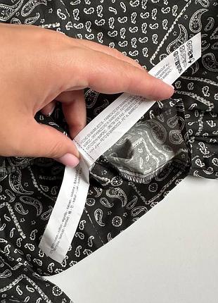 Бавовняна блуза в бандана стилі zara5 фото