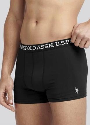 Черные трусы боксеры polo l