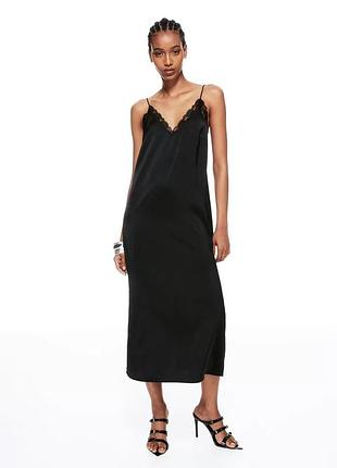 Максі сукня в білизняному стилі h&m l/xl