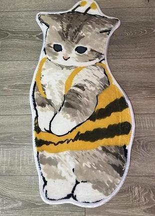 Милый коврик кошечка пчелка 48 × 98