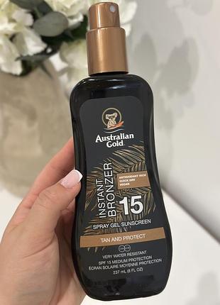 Australian gold , бронзуюча олія масло для тіла з spf 15