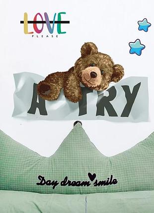 Інтер'єрні наклейки на стіну please love ведмедика a try! (лист 40 х 60 см) б200