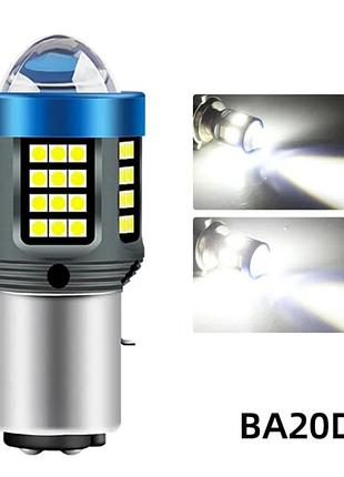 Светодиодная лампа h6 \ ba20d led motoled 1500lm 6000k
