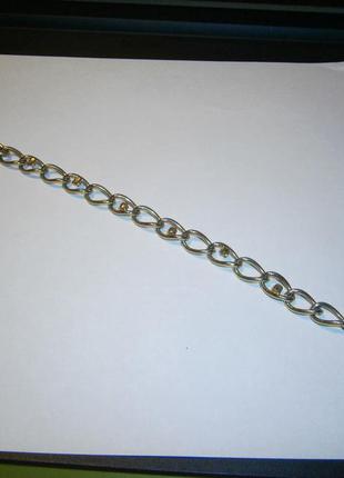 Бижутерия объемный браслет украшен камушками (цвет золота) 17см1 фото