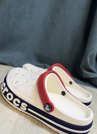 Жіночі шльопанці/ сабо/ сандалі crocs білі