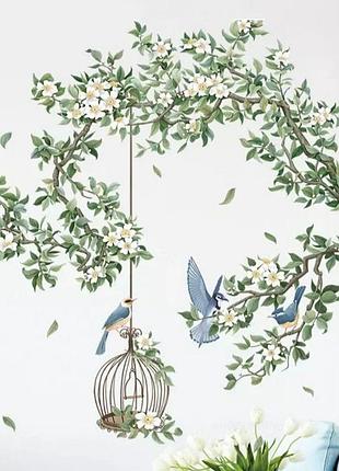 Наклейка brup на стену pretty birds (лист 30 х 90 см) б77-5 zw-ab