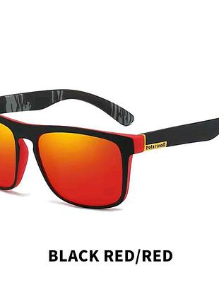 Солнцезащитные очки black red polarized sun glasses
