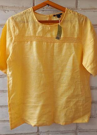 Нова з біркою футболка -блузка 100% льон