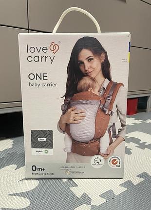 Ерго-рюкзак love and carry one organic,  з народження до 2 років