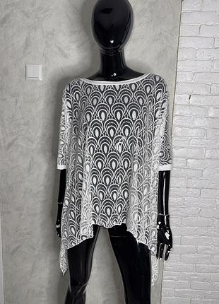 Напівпрозора блуза туніка