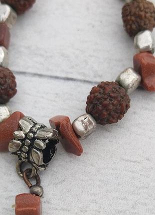 Браслет рудакша, авантюрин.