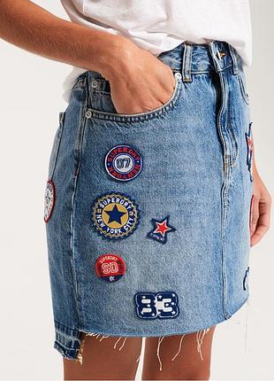 Юбка superdry✌️s(36)р. original💯 юбка джинсовая  юбка короткая
