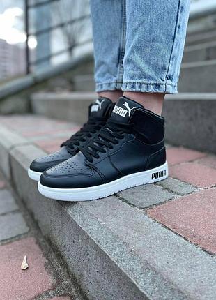Женские кроссовки puma черненное кожаные кроссовки пума женские кроссовки пума